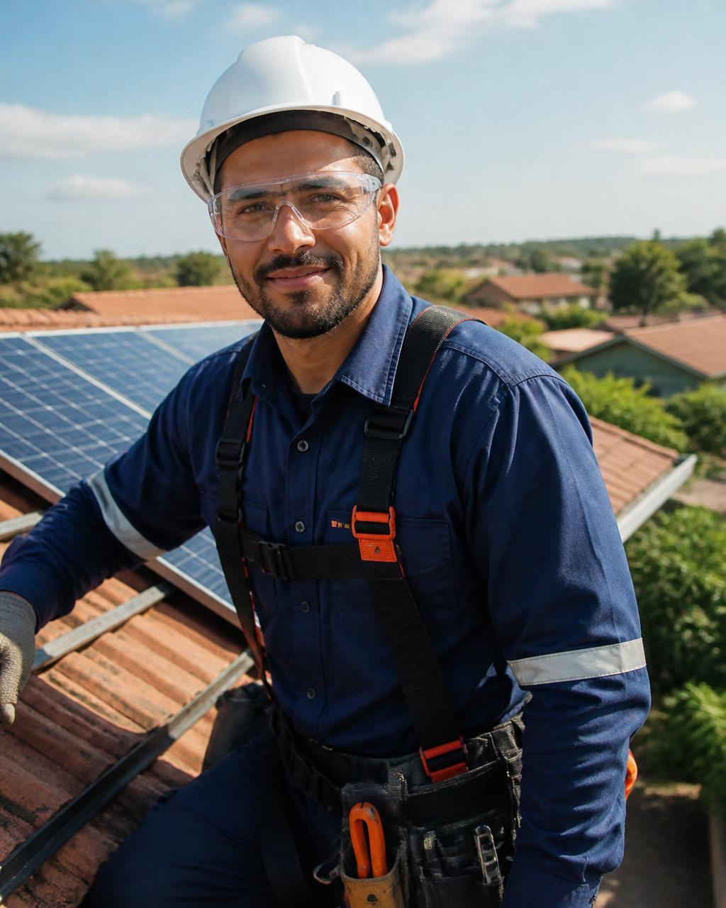 Rafael Monteiro, profissional de instalação de energia solar residencial